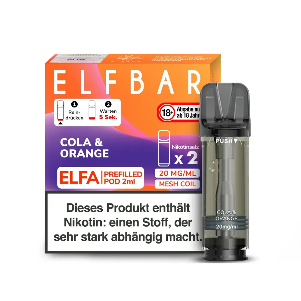 Elfbar - Elfa Pod 20mg/ml & Nikotinfrei